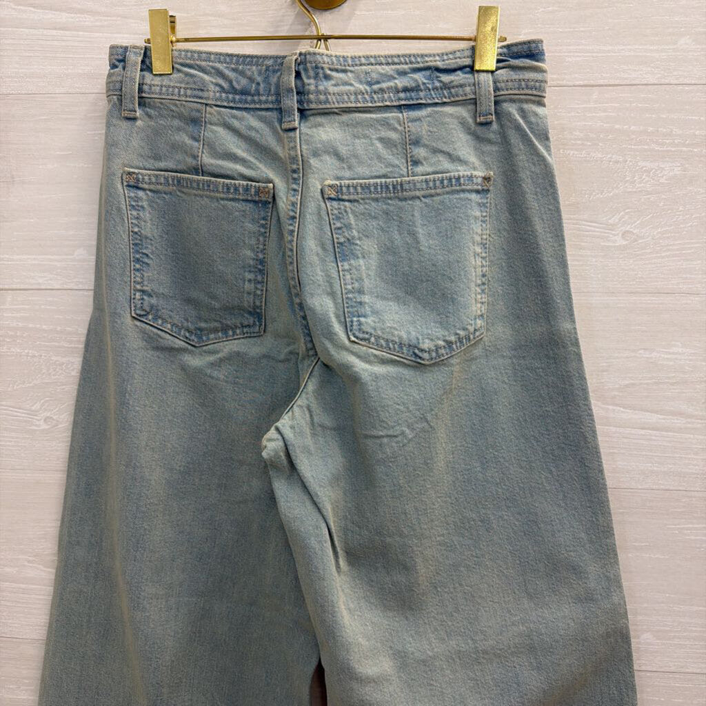 Light Wash Sailor Wide Leg Jeans 6