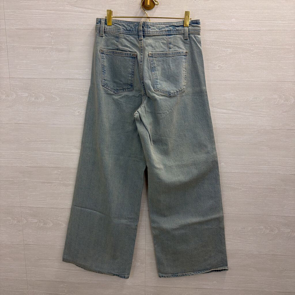 Light Wash Sailor Wide Leg Jeans 6