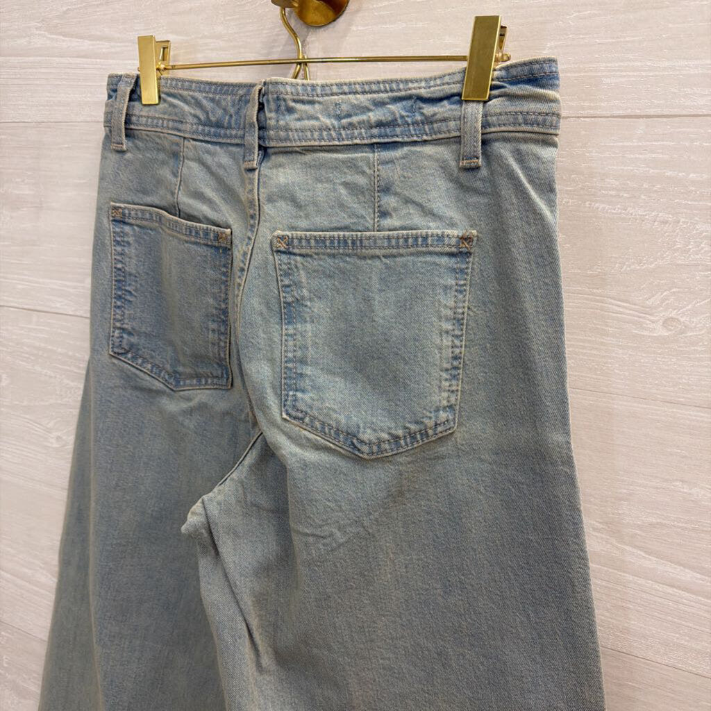 Light Wash Sailor Wide Leg Jeans 6
