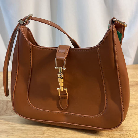 Brown Leather Shoulder Purse