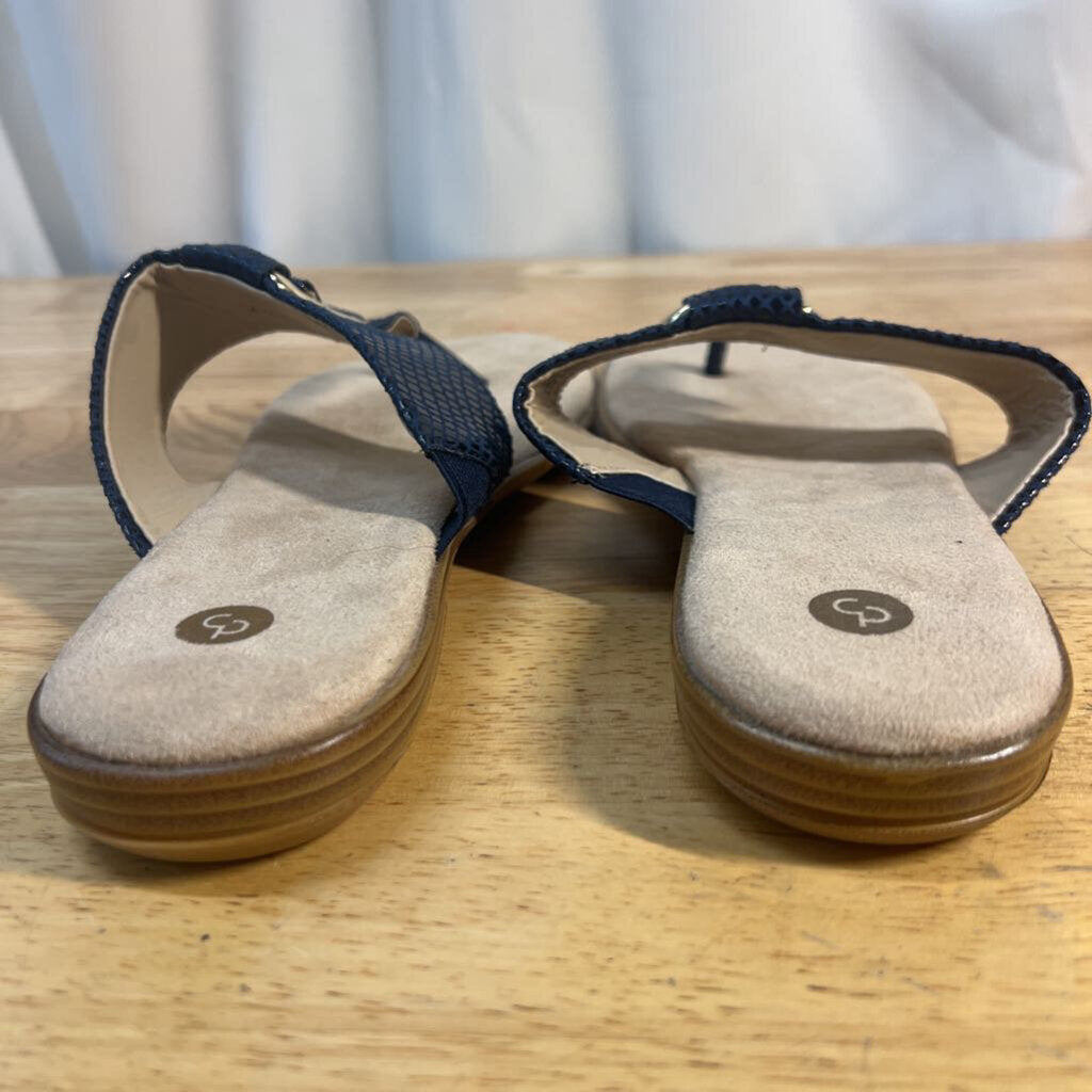 Dress Barn Navy Strap Sandals 10