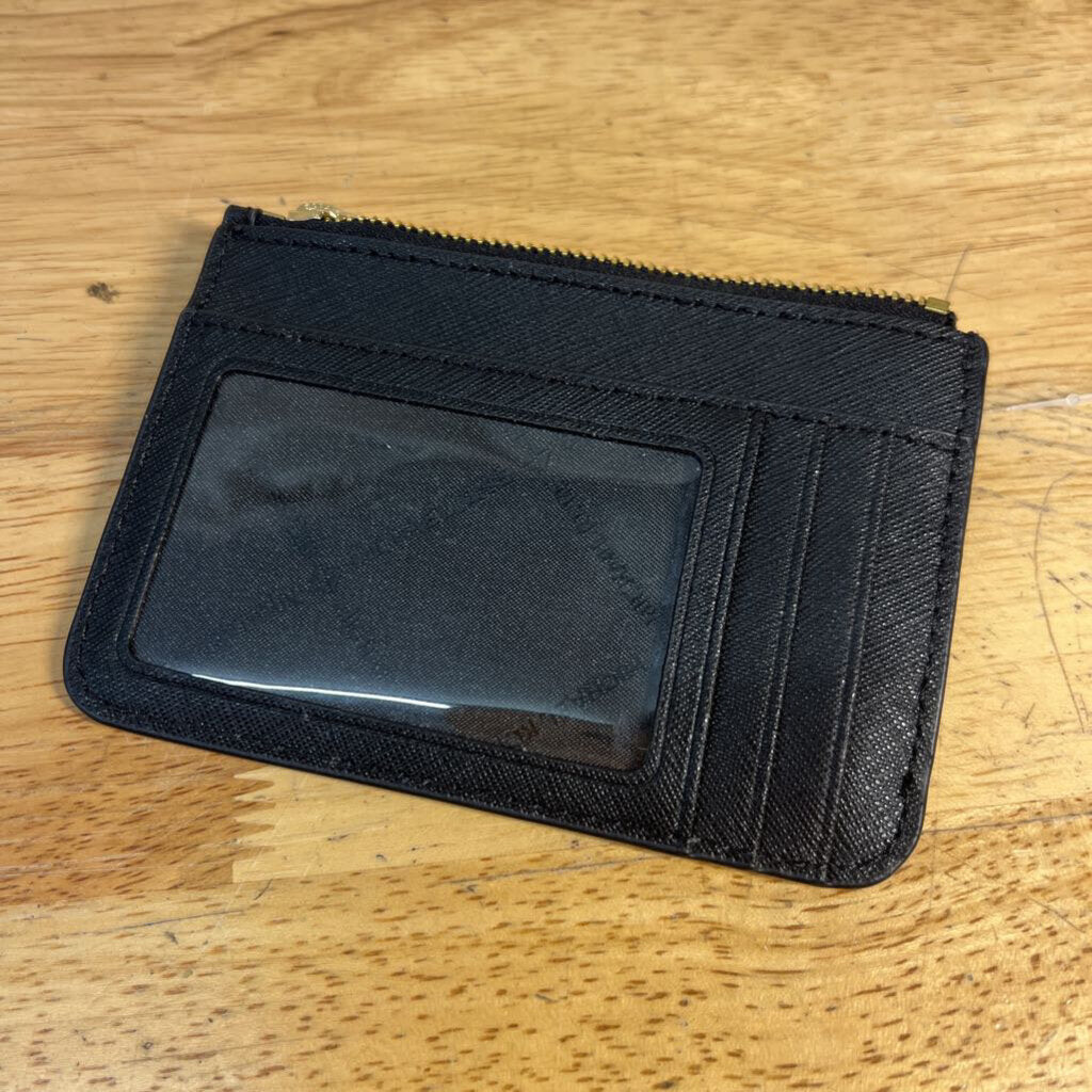 Michael Kors Black Saffiano Leather Keychain Wallet