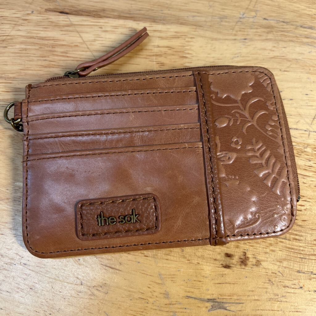 The Sak Brown Leather Keychain Wallet