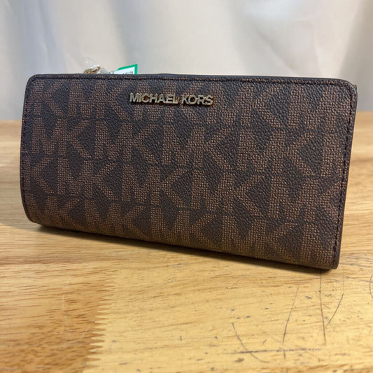 Michael Kors Brown Jet Set Signature Logo Wallet