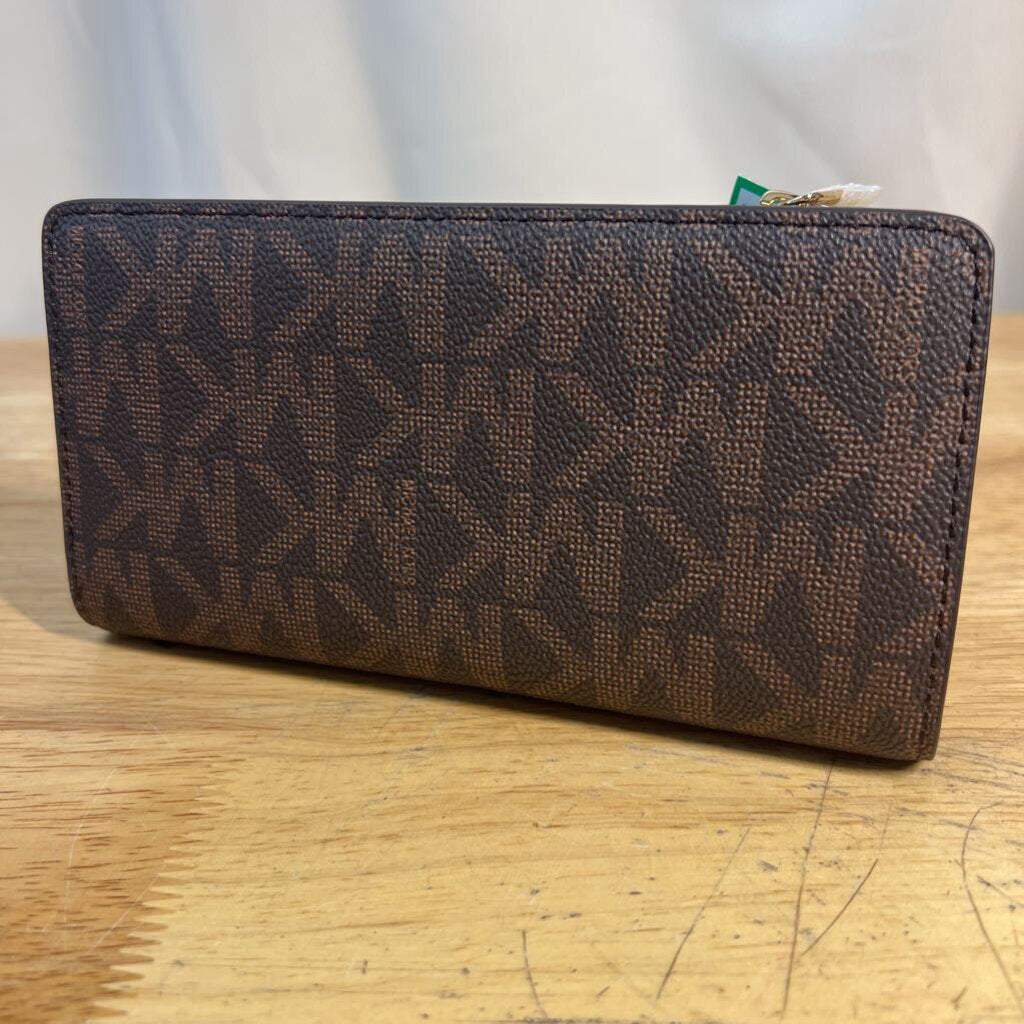 Michael Kors Brown Jet Set Signature Logo Wallet