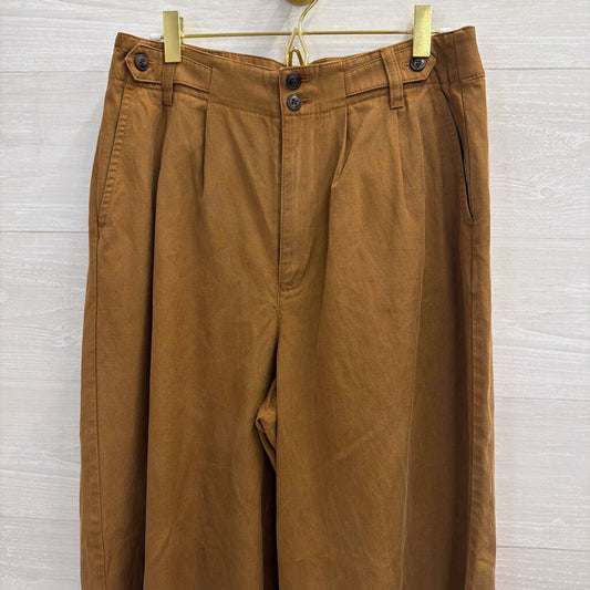 Madewell Brown The Harlow Wide Leg Pants 8