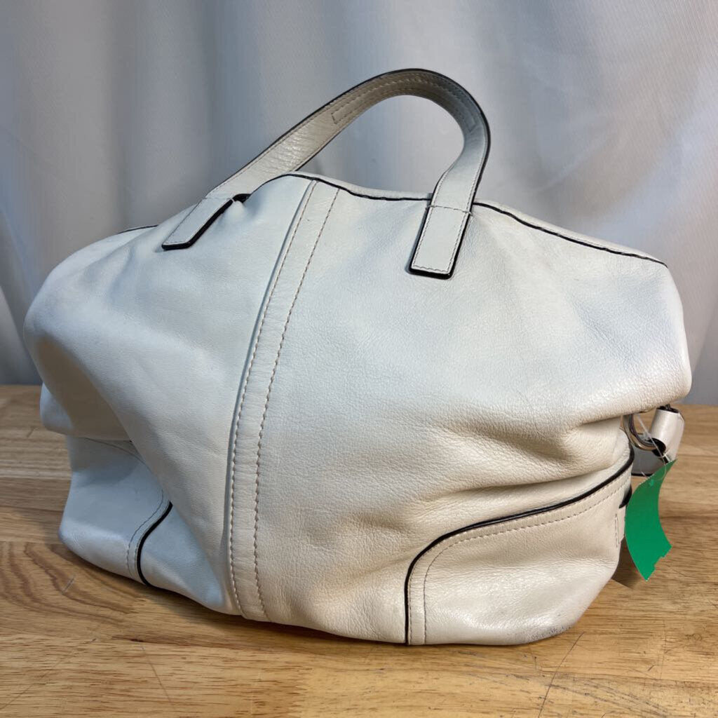 Coach White Leather Hadley Purse