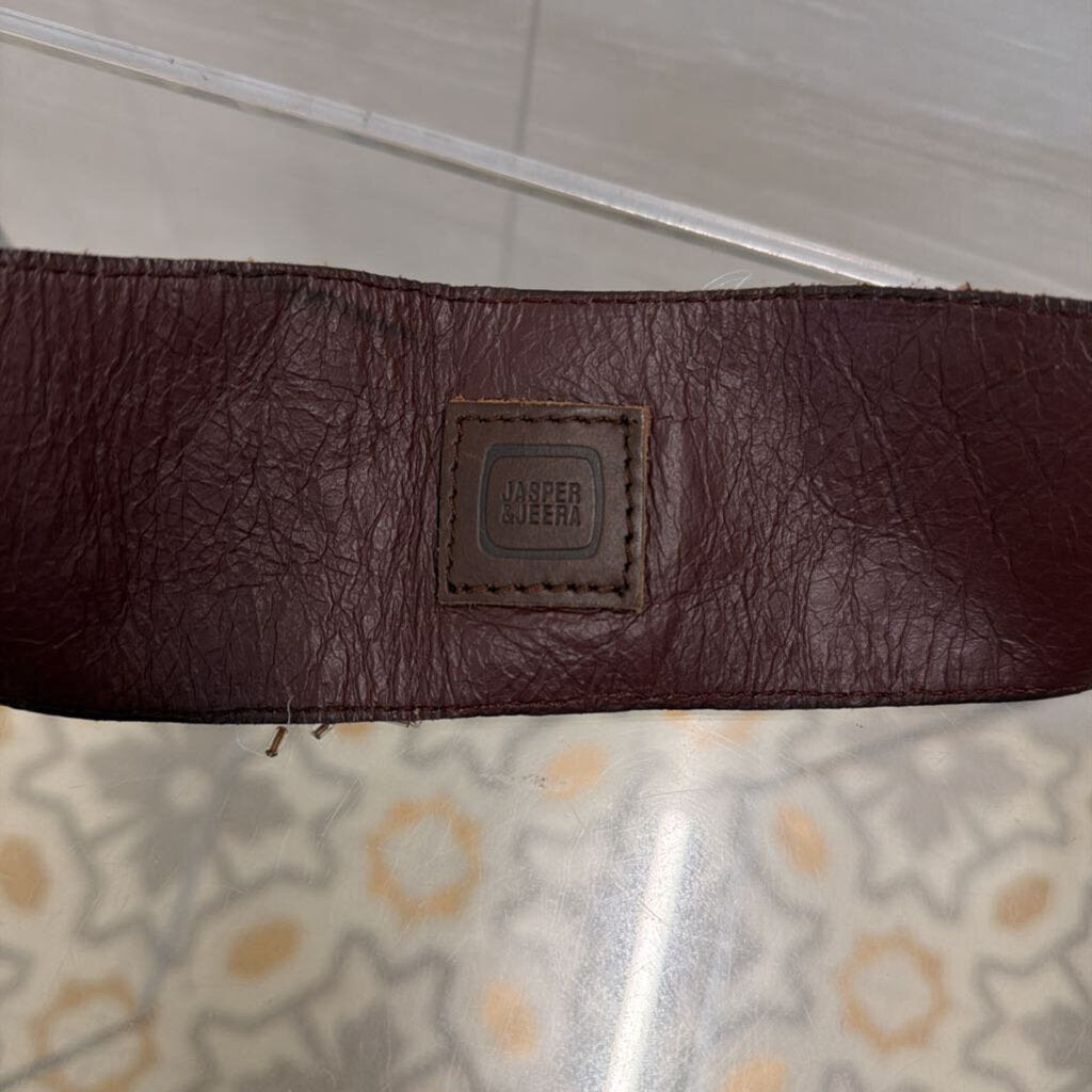 Jasper and Jeera Brown Beaded Belt Medium