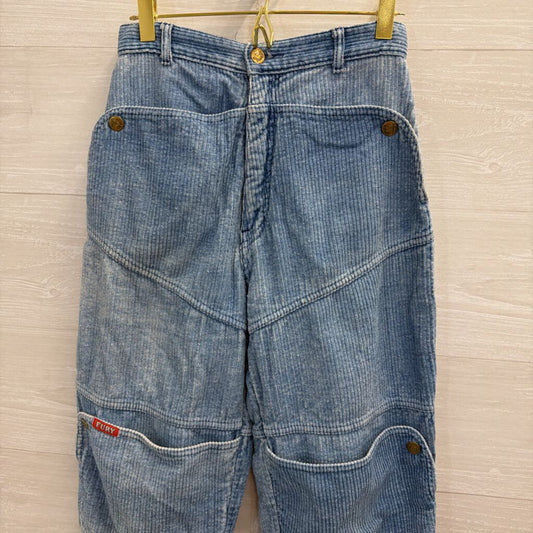 Vintage Fury Blue Corduroy Cargo Style Pants 9/10