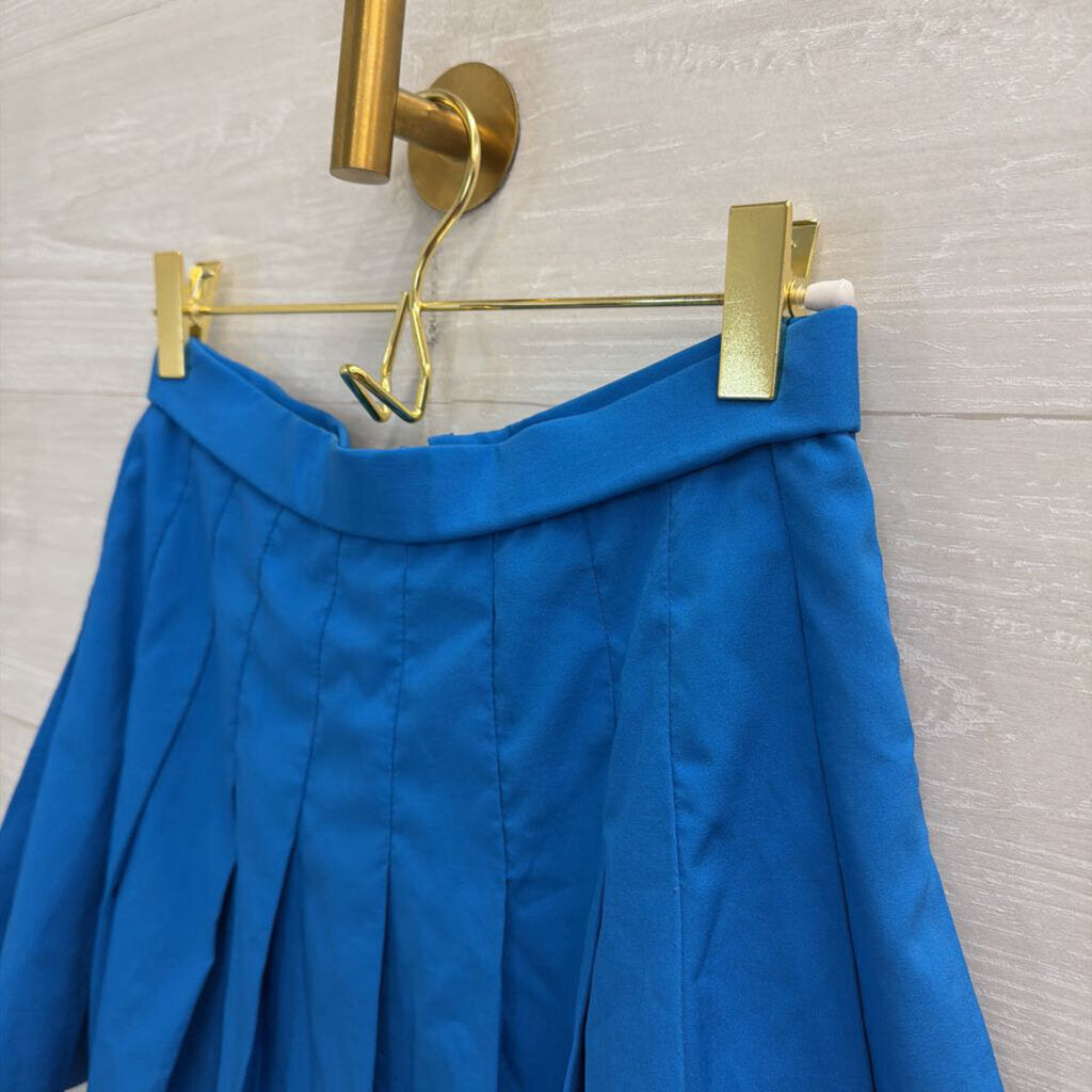 Vintage Lillys Blue Pleated Mini Skirt 6