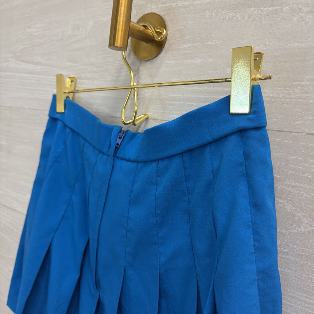 Vintage Lillys Blue Pleated Mini Skirt 6