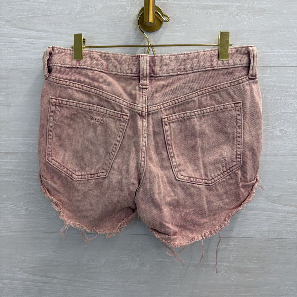 We The Free pink Distressed Denim Shorts 27