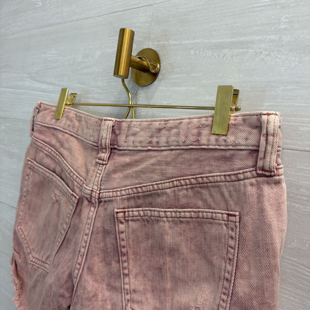 We The Free pink Distressed Denim Shorts 27