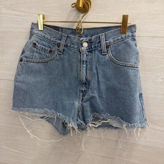 Levi Light Wash Cutoff Denim Shorts 5