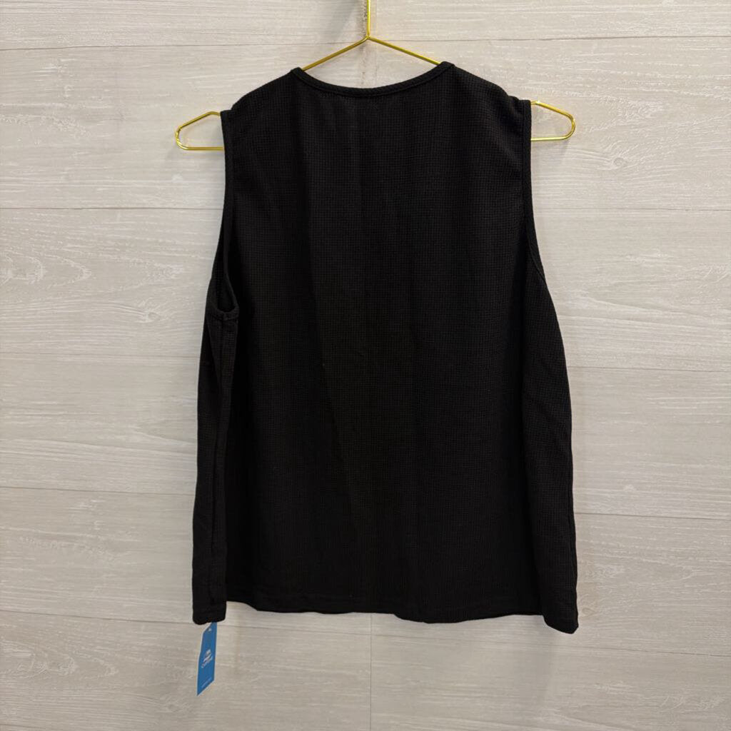 Cupshe Black/ Multi Knit Tank Top Large