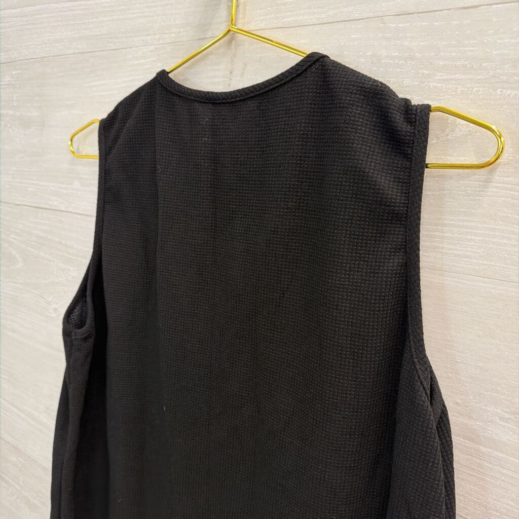 Cupshe Black/ Multi Knit Tank Top Large