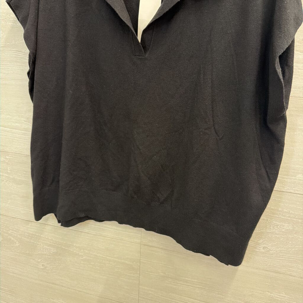 Calvin Klein Black Short Sleeve Top Large