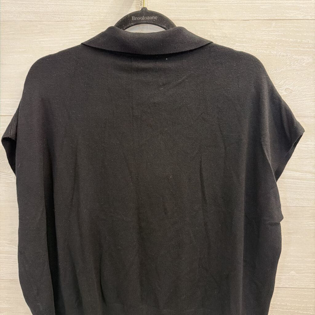 Calvin Klein Black Short Sleeve Top Large