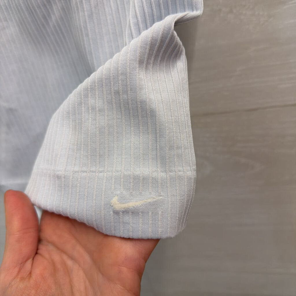 Nike Blue Ribbed Seamless Athletic Tank Medium/ Large
