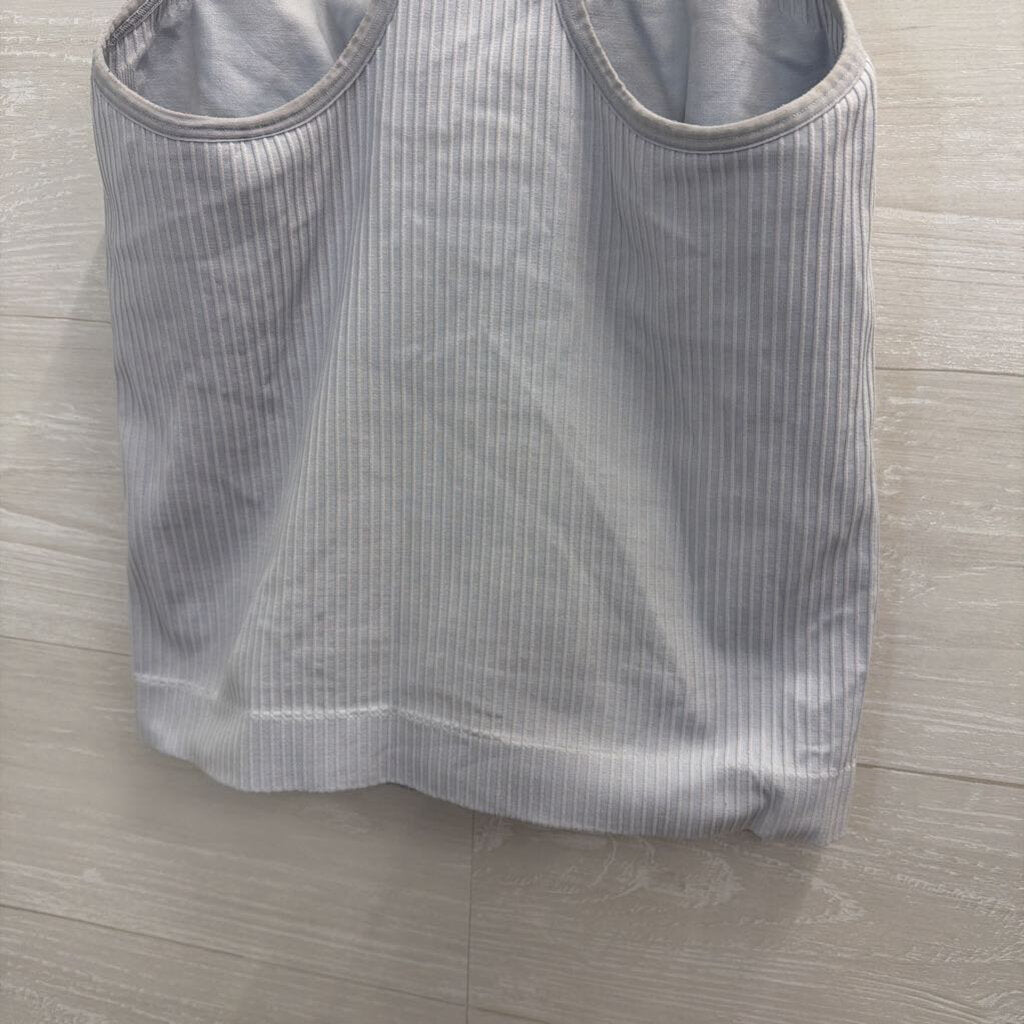 Nike Blue Ribbed Seamless Athletic Tank Medium/ Large