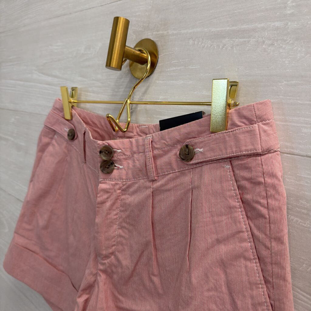 Banana Republic White/ Red Martin Fit Shorts 6