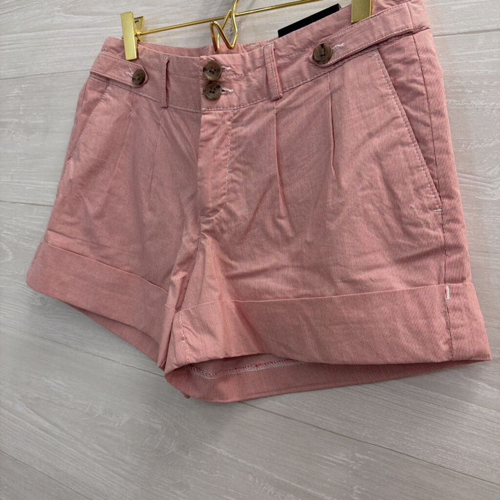 Banana Republic White/ Red Martin Fit Shorts 6