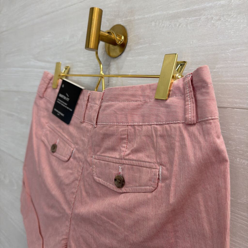 Banana Republic White/ Red Martin Fit Shorts 6