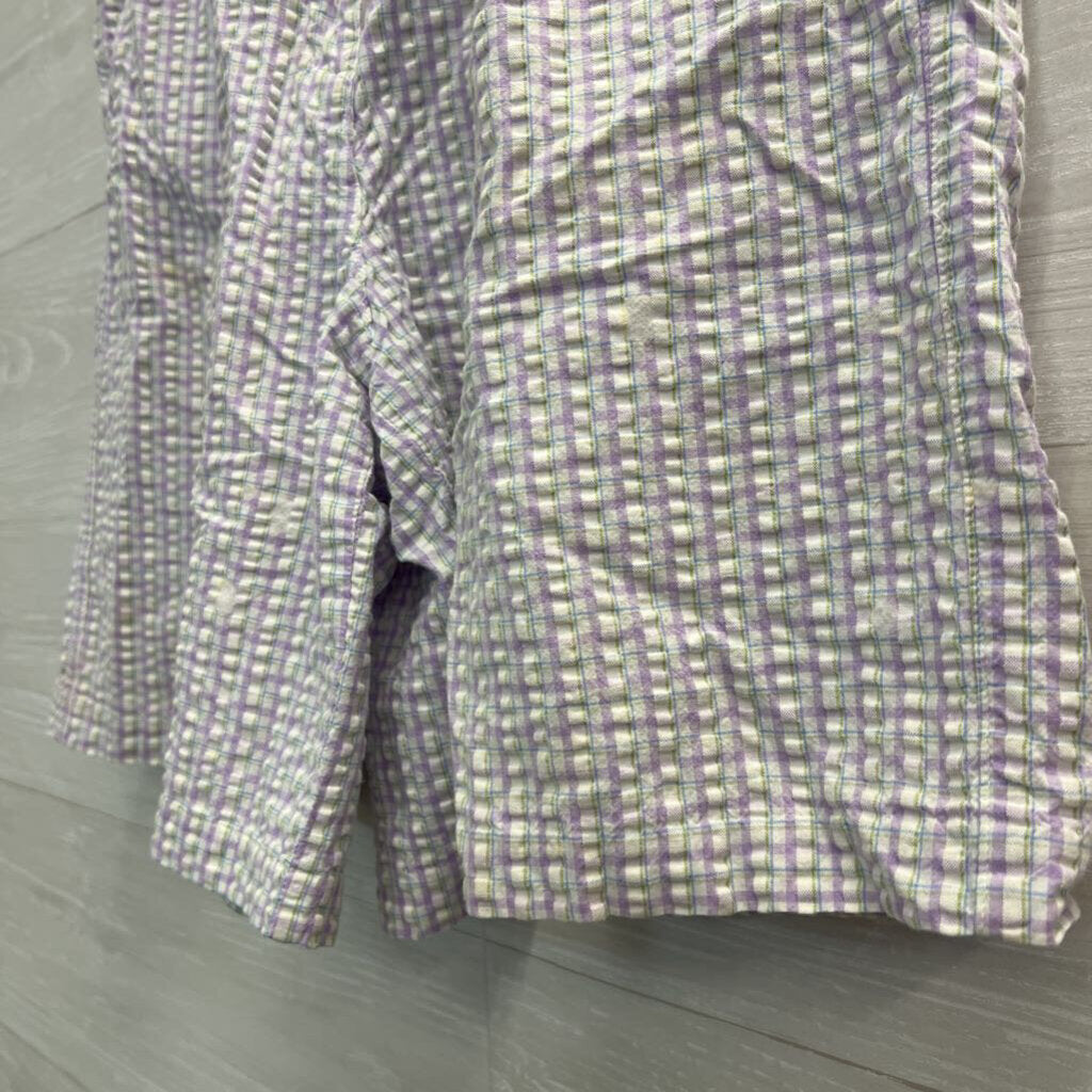 Vintage Karen Scott Purple Plaid Shorts 12