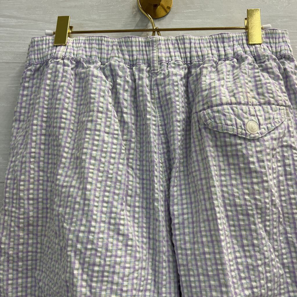 Vintage Karen Scott Purple Plaid Shorts 12
