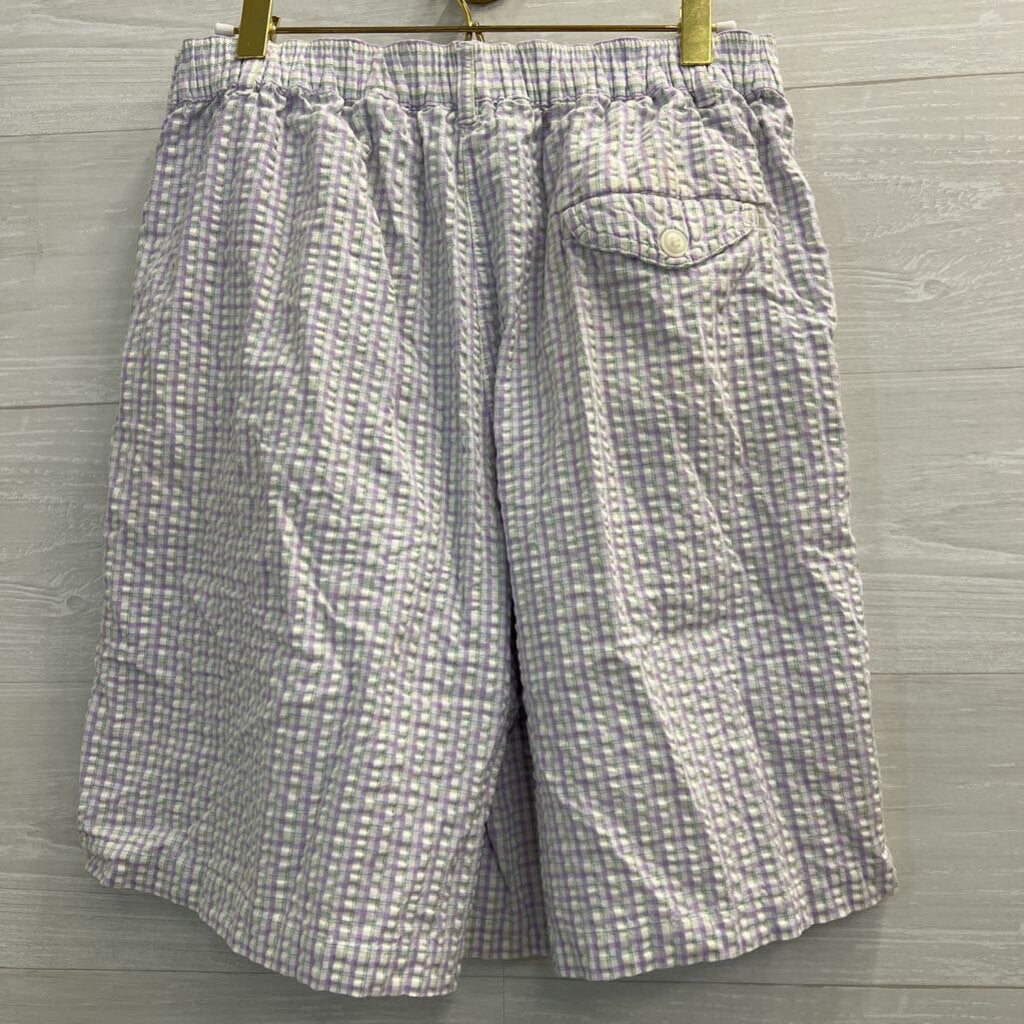 Vintage Karen Scott Purple Plaid Shorts 12