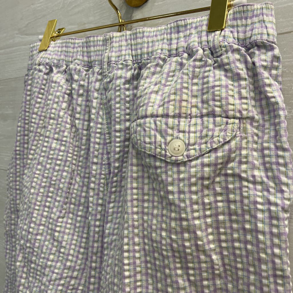 Vintage Karen Scott Purple Plaid Shorts 12