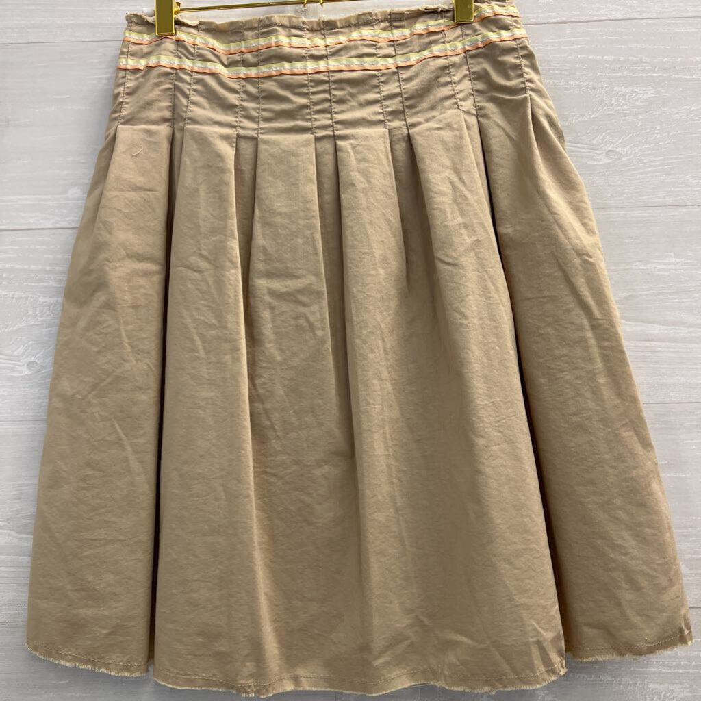 Vintage Old Navy Brown Tie Waist Midi Skirt 1
