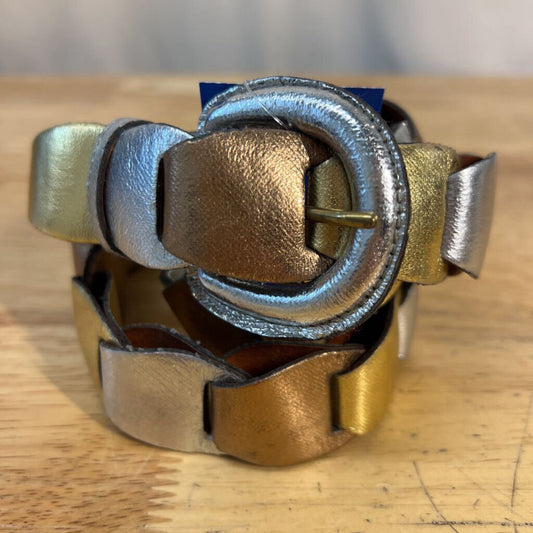 Vintage Metallic Belt Small
