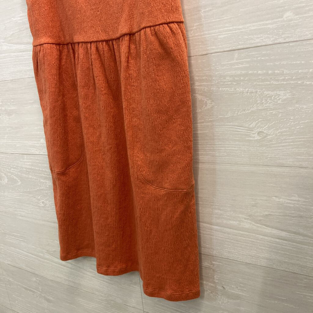Richer Poorer Orange Textured Dress Small