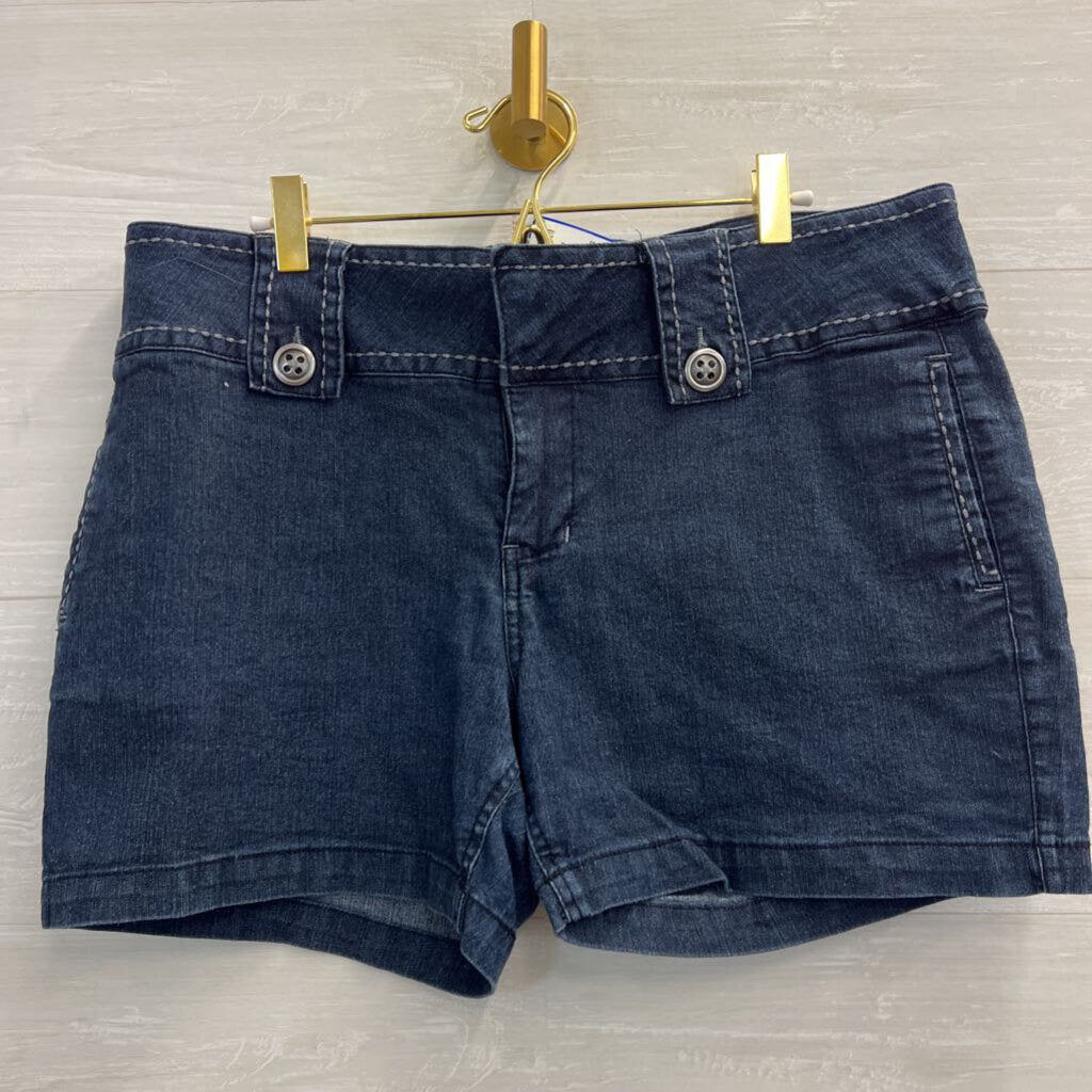 Beau Dark Wash Stretchy Denim Shorts 14