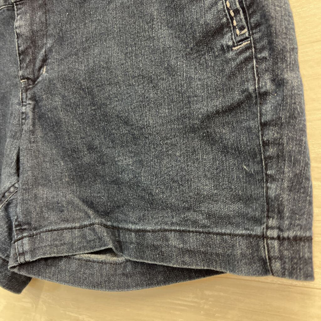 Beau Dark Wash Stretchy Denim Shorts 14