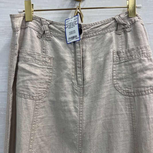 ecologie Brown 100% Linen Maxi Skirt 6