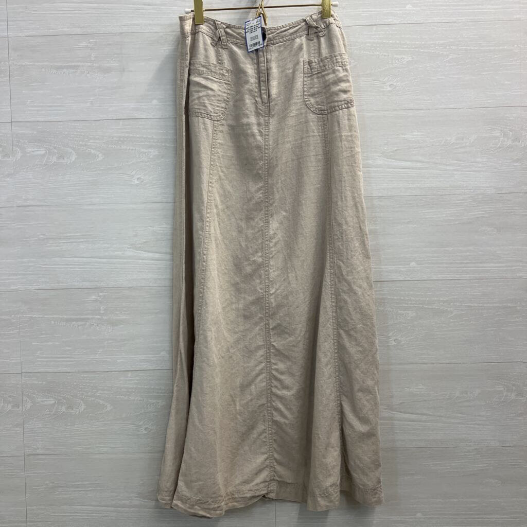 ecologie Brown 100% Linen Maxi Skirt 6