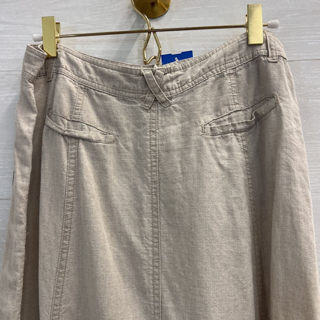 ecologie Brown 100% Linen Maxi Skirt 6