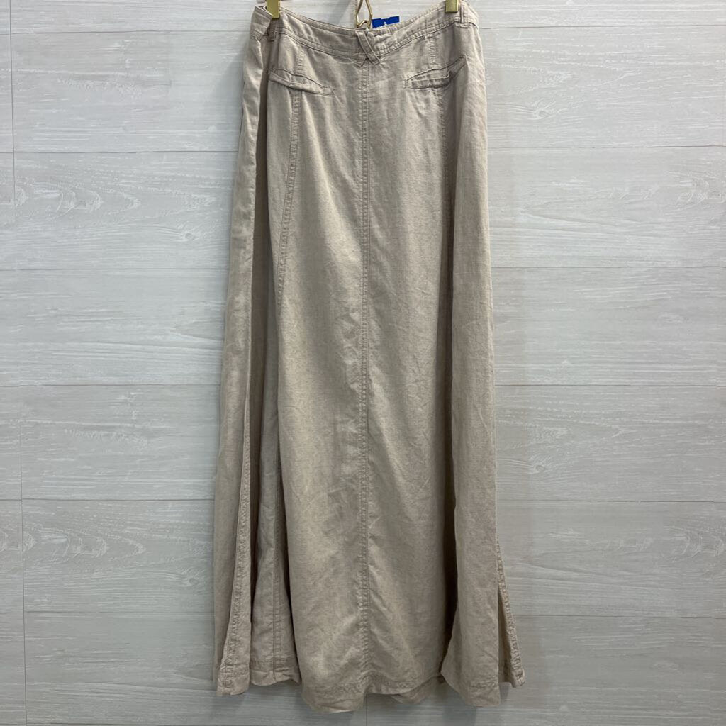 ecologie Brown 100% Linen Maxi Skirt 6