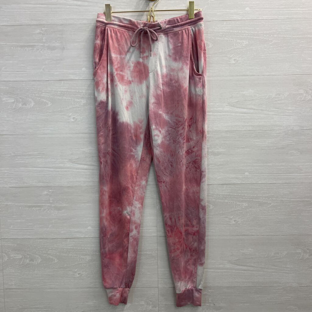 True Craft Pink Tie Dye Soft Jogger Lounge Pants Small