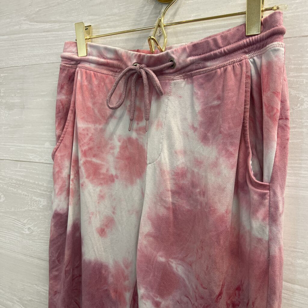 True Craft Pink Tie Dye Soft Jogger Lounge Pants Small