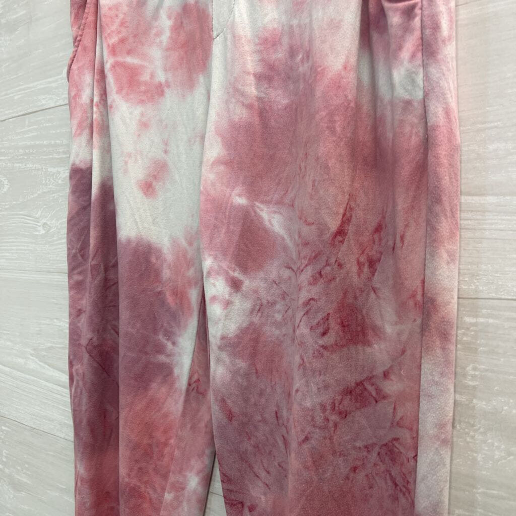 True Craft Pink Tie Dye Soft Jogger Lounge Pants Small