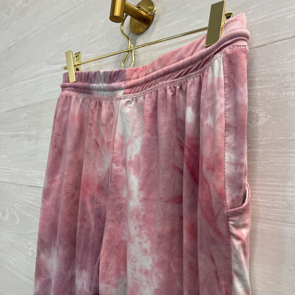 True Craft Pink Tie Dye Soft Jogger Lounge Pants Small