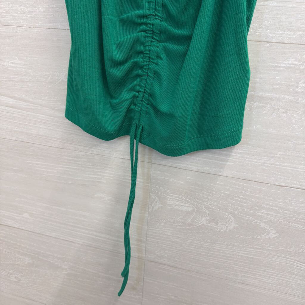 Happily Grey Green Cropped High Neck Tank Top Medium