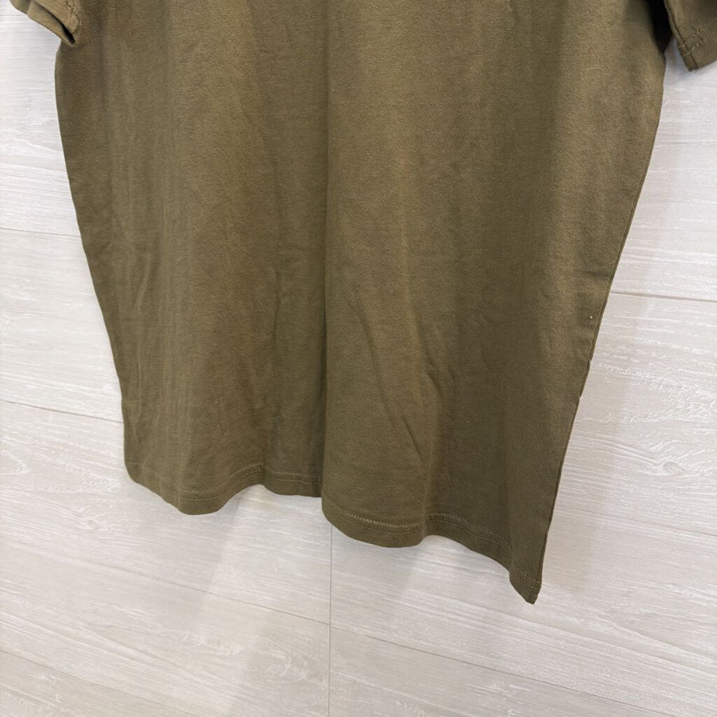 Natural Life Green/ Multi You're Gonna Be Happy Short Sleeve Graphic Tee Medium