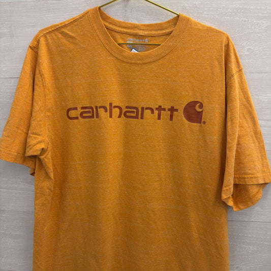Carhartt Orange Short Sleeve Graphic Tee Large