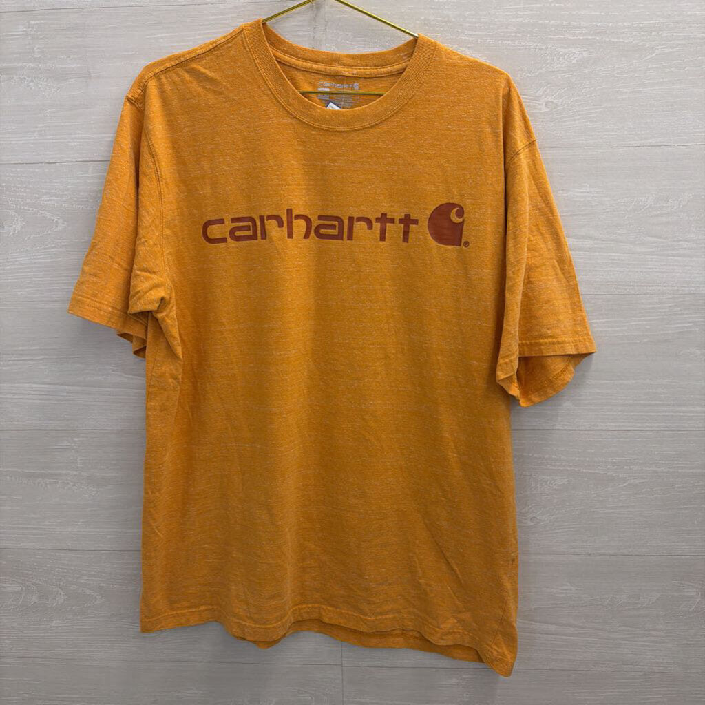 Carhartt Orange Short Sleeve Graphic Tee Large