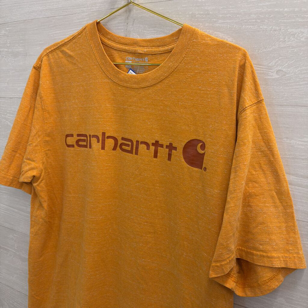 Carhartt Orange Short Sleeve Graphic Tee Large