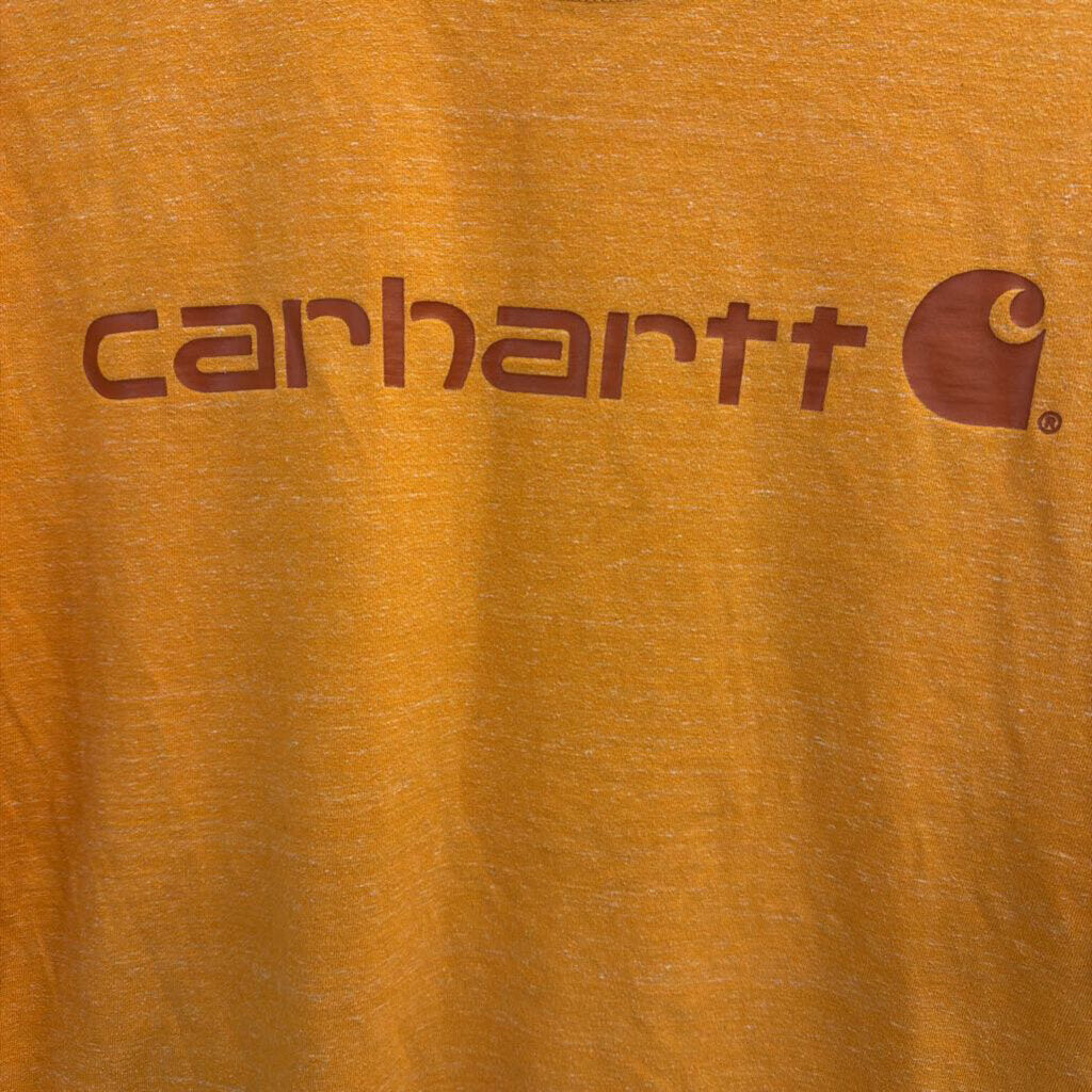 Carhartt Orange Short Sleeve Graphic Tee Large